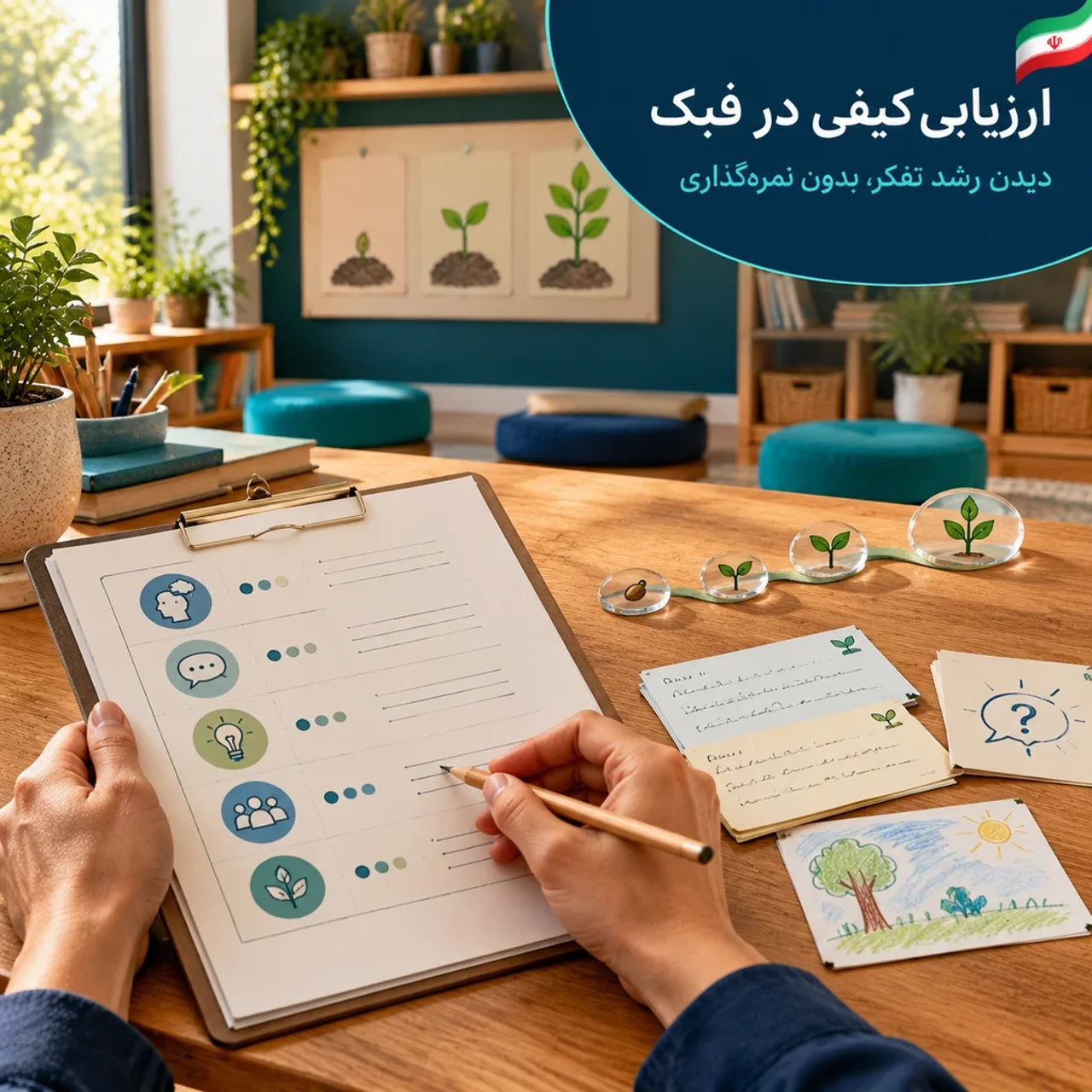 ارزیابی کیفی در فبک؛ چگونه رشد تفکر کودکان را بدون نمره‌دادن ببینیم؟
